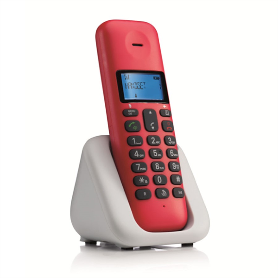 Ασύρματο Τηλέφωνο MOTOROLA T301  Cherry