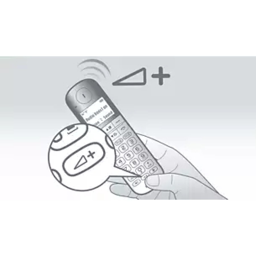 Ασύρματο Τηλέφωνο PHILIPS XL4901S/GRS  White Ασύρματο Τηλέφωνο PHILIPS XL4901S/GRS  White