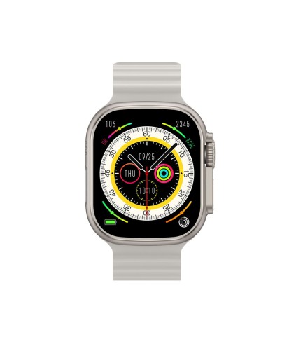 Smartwatch RIVERSONG Motive 8 Ultra Light Gray/Orange Strap