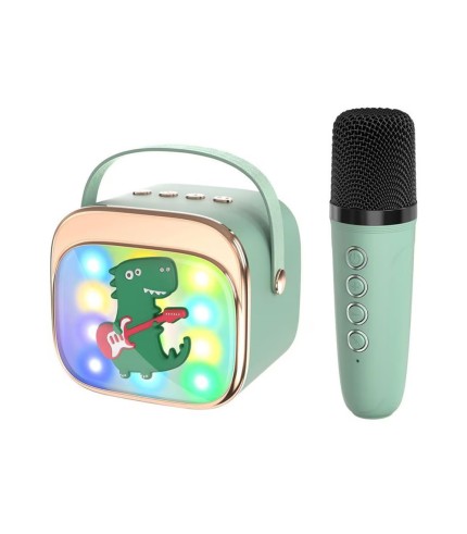 Ηχείο Karaoke με Μικρόφωνο LAMTECH BT5.4 RGB KID Πράσινο