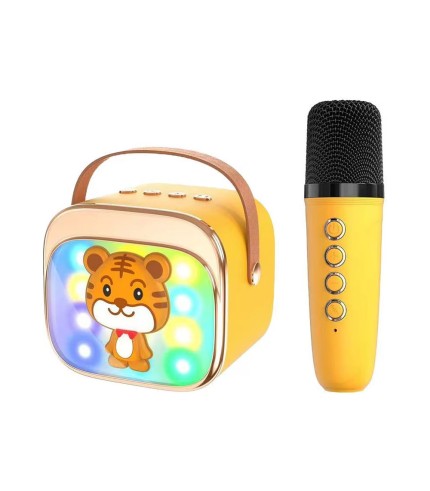 Ηχείο Karaoke με Μικρόφωνο LAMTECH BT5.4 RGB KID Κίτρινο