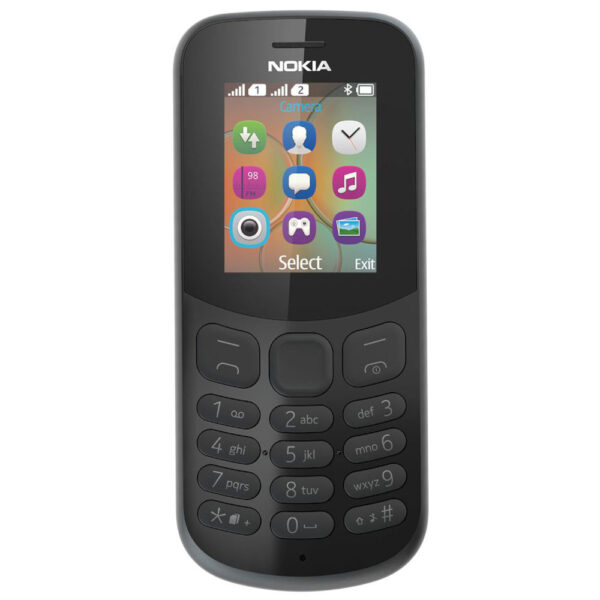 Nokia 130 Black Dual Sim Κινητό Τηλέφωνο