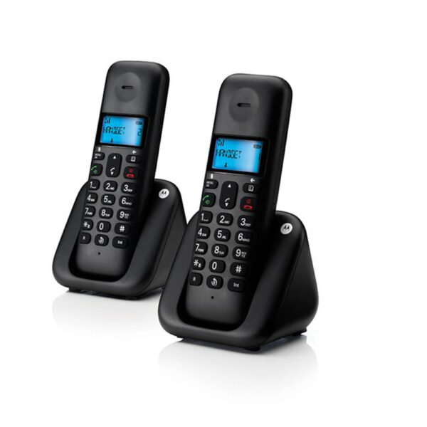 Motorola T302 Διπλό Ασύρματο Τηλέφωνο Black