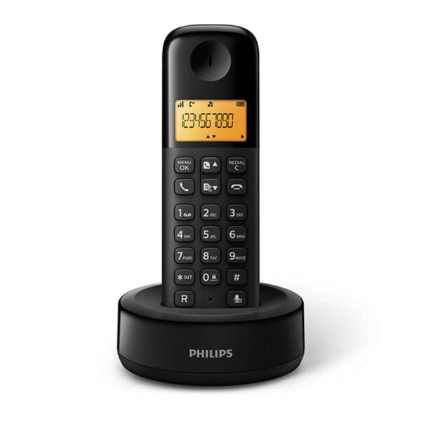 Philips D1601B/34 Ασύρματο Τηλέφωνο Black