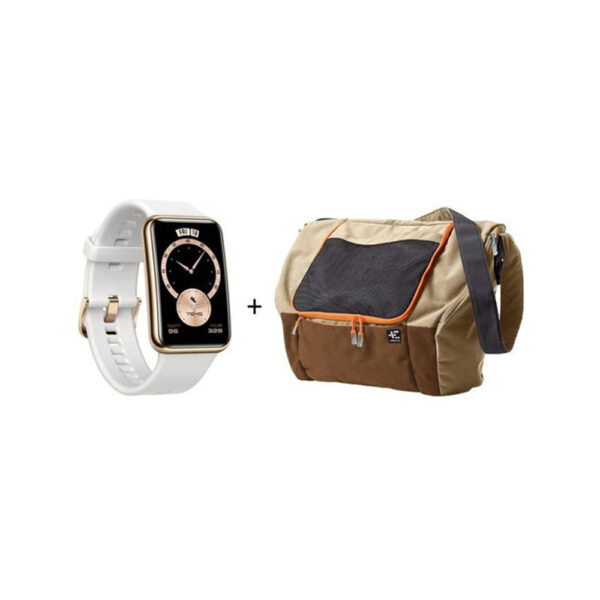 Huawei Watch Fit Elegant Edition SmartWatch White + Bag
