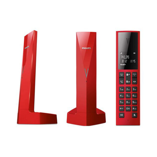 Philips Linea V M3501R/GRS Ασύρματο Τηλέφωνο Red