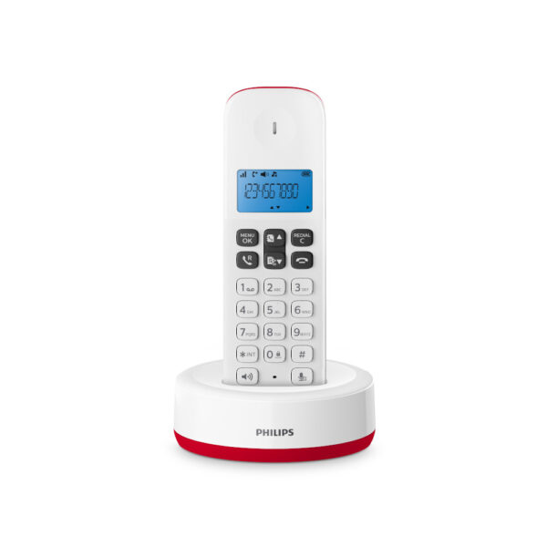 Philips D1611R/GRS Ασύρματο Τηλέφωνο Κόκκινο